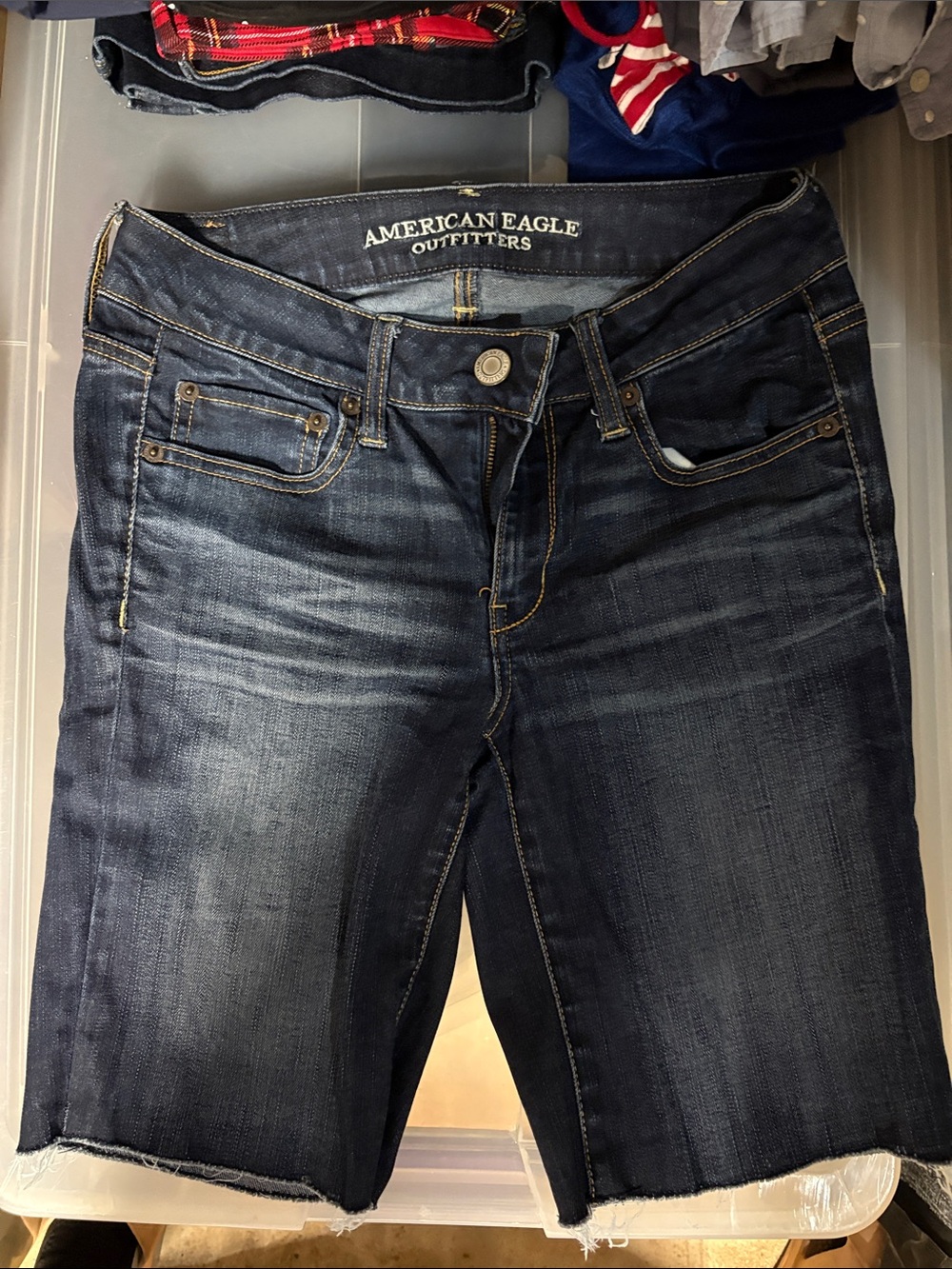 American Eagle Outfitters Dark Blue Denim shorts